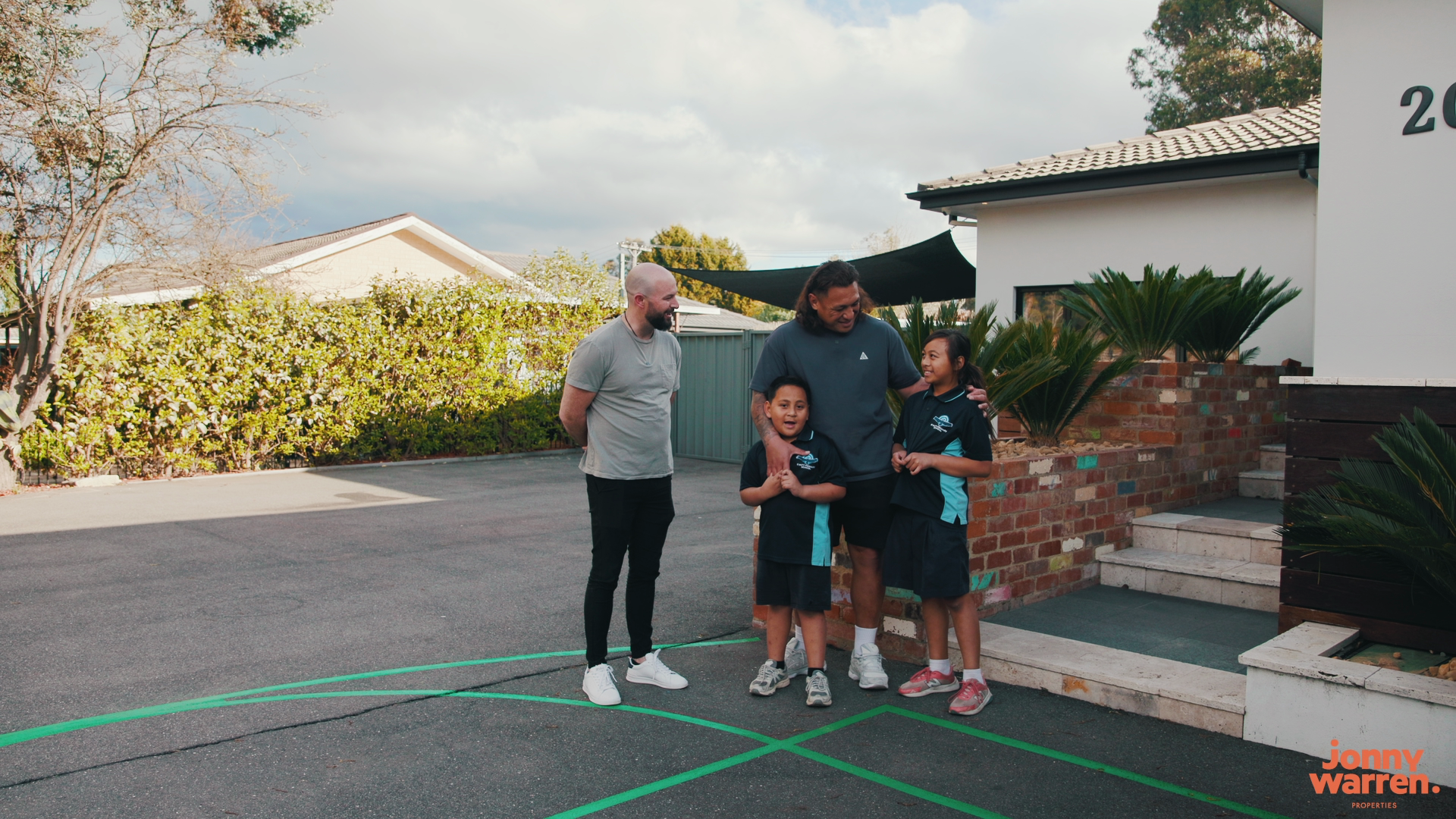 In search of a larger property for his growing family, his children are sad to say goodbye to the backyard.