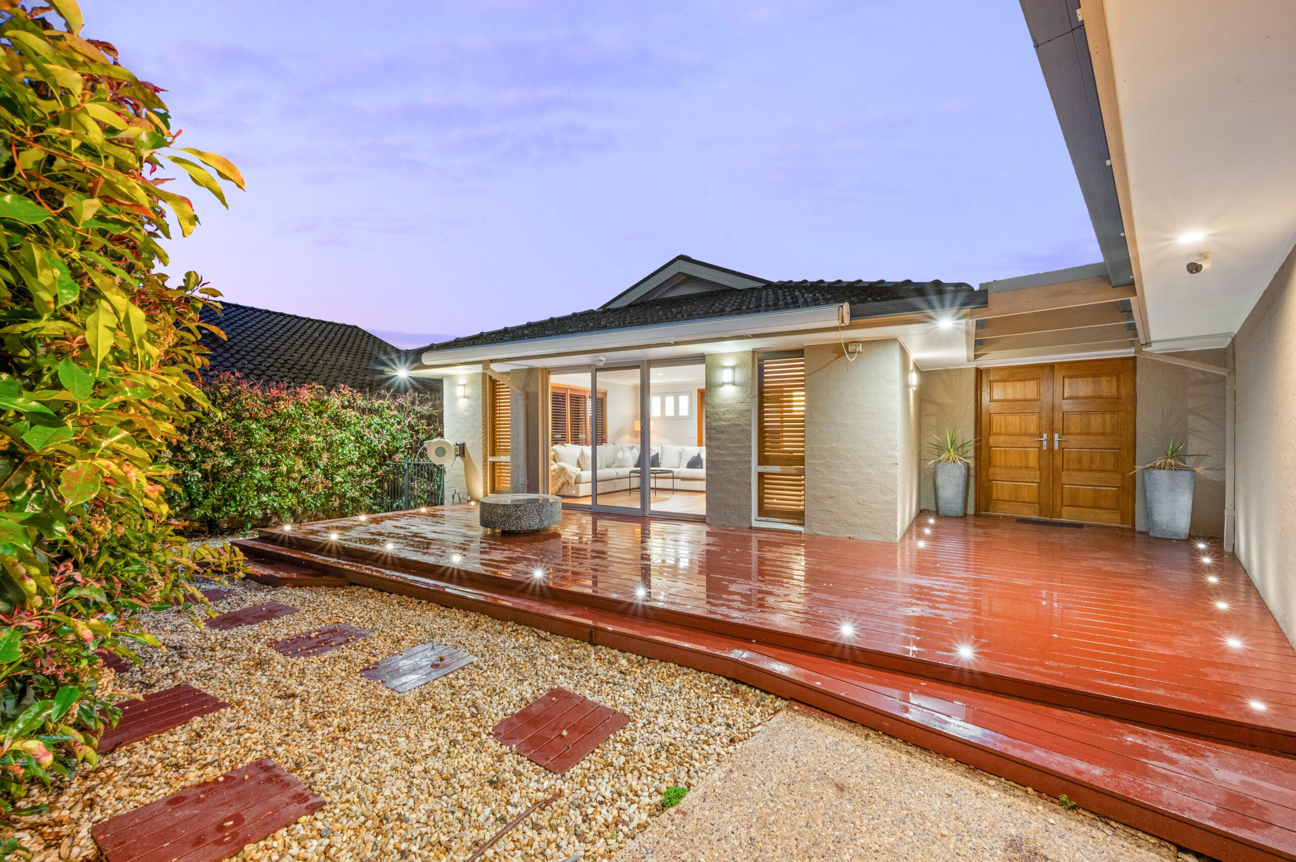 Spacious and stylish living room interior at 2/36 Larakia Street in Waramanga, showcasing Canberra’s vibrant summer property market.